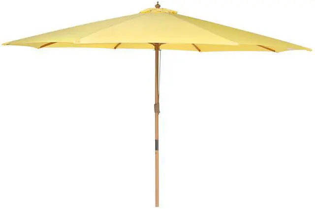 Main image of Yescom 13FT Large Outdoor Patio Umbrella UV30+ Wood 8 Rib Pole for Table Beach Yard Garden Wedding Deck Cafe Pool Yellow