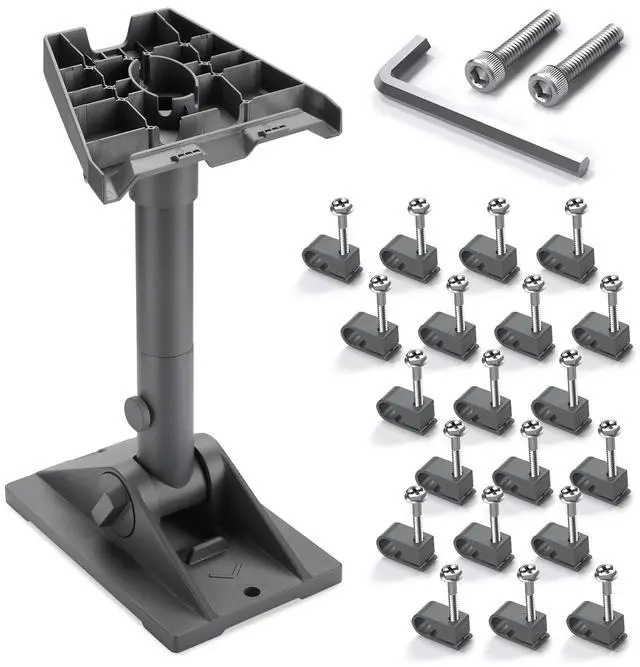 Main image of Yescom Starlink Mount Gen 3 Pivot Mounting Kit Roof Heavy Duty Adjustable Angle Bracket Pole Adapter