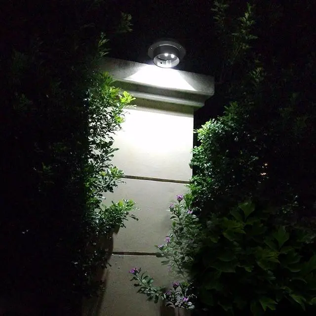 Alt view image 2 of 7 - LED Solar Gutter Light Waterproof Outdoor Garden Fence Wall Lights 10 Packs