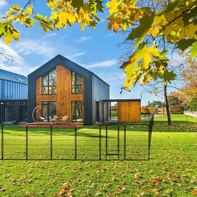 Alt view image 3 of 7 - 48 Pieces 28"x47" Pet Playpen Extra Large Dog Exercise Fence Panel Crate Outdoor