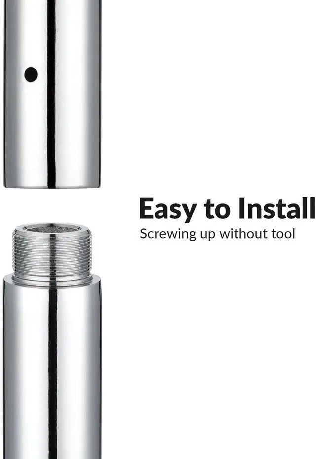 Alt view image 3 of 7 - Yescom 500 mm New Chrome Dancing Pole Extension for 45 mm Professional Pole Fitness Spinning Pole Accessories, Silver