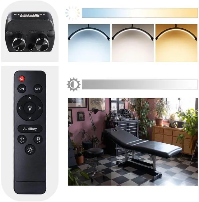 Alt view image 4 of 7 - Byootique 28" Half Moon Light w/ Phone Holder Lash Lamp Eyelash Extension 2 Pack