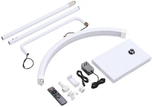 Alt view image 2 of 7 - Byootique 28" Half Moon Light w/ Phone Holder Lash Lamp for Esthetician 2 Pack