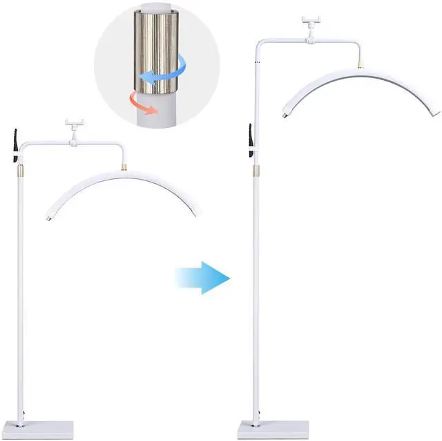 Alt view image 3 of 7 - Byootique 28" Half Moon Light w/ Phone Holder Lash Lamp for Esthetician 2 Pack