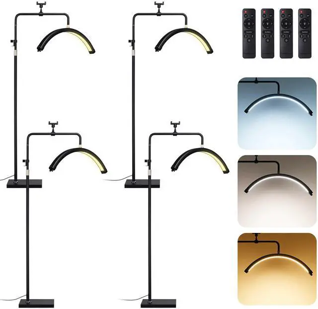 Main image of Byootique 28" Half Moon Light w/ Phone Holder Lash Lamp Eyelash Extension 4 Pack