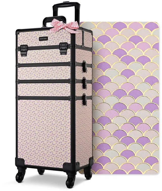 Main image of Byootique Cosmetology Case on Wheels 4in1 Professional Makeup Art Deco Tyrian