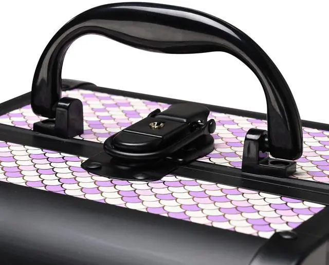 Alt view image 4 of 6 - Byootique Makeup Train Case with Mirror Cosmetic Box for Nail Art Deco Tyrian