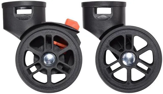 Alt view image 2 of 7 - Byootique Set of 4 Swivel Replacement Wheel Caster with Locking Brake 360 Degree Rotate Caster for Makeup Case