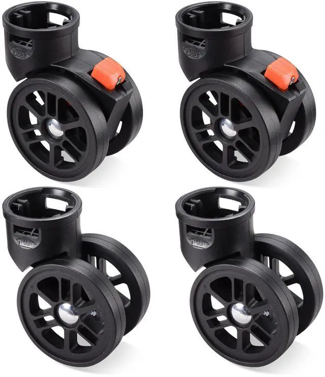 Main image of Byootique Set of 4 Swivel Replacement Wheel Caster with Locking Brake 360 Degree Rotate Caster for Makeup Case