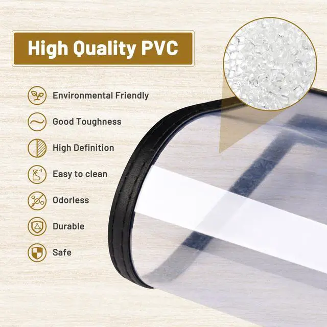 Alt view image 2 of 7 - WeChef 30 Packs Restaurant Menu Covers 8.5 x 11 Single Page 1 Page 2 Views Black