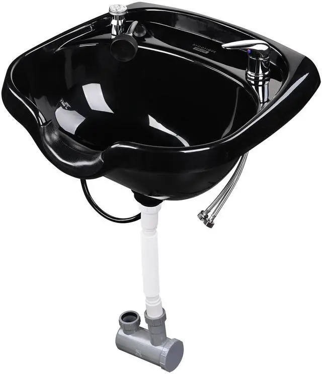 Main image of Byootique Large Shampoo Bowl Hair Sink w/ CUPC Vacuum Breaker Neck Rest Beauty Salon Barber Shop