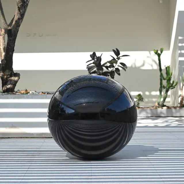 Main image of Yescom 39" Inflatable Mirror Ball Giant Reusable Large Disco Balloon Decoration for Party Wedding Event Stage Decor Black