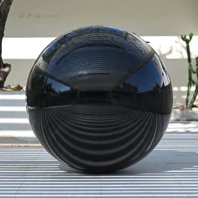 Alt view image 2 of 2 - Yescom 47" Inflatable Mirror Ball Giant Reusable Large Disco Balloon Decoration for Party Wedding Event Stage Decor Black