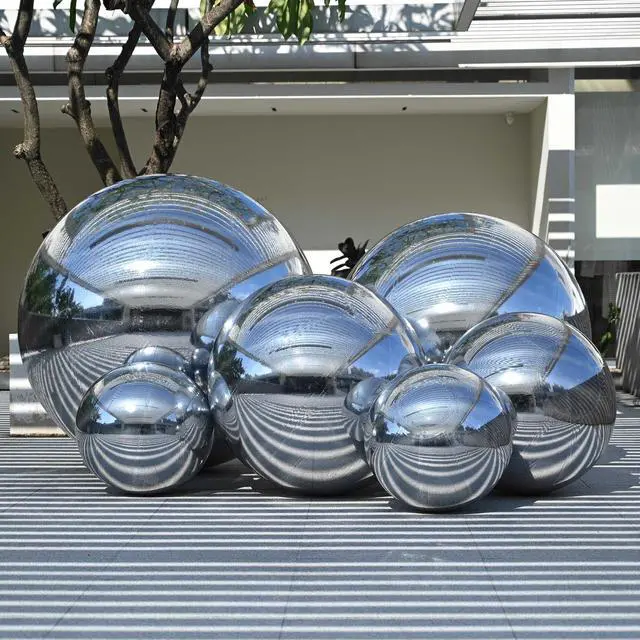 Alt view image 5 of 5 - Yescom 32" Inflatable Mirror Ball Giant Reusable Large Disco Balloon Decoration for Party Wedding Event Stage Decor Silver