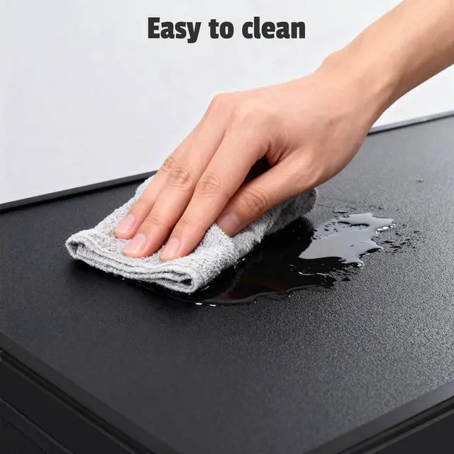 Alt view image 7 of 7 - InstaHibit EZ GO Portable Bar Table Shimmer Decor with Carry Bag Black Skirt for Wedding Camping Tradeshow Party