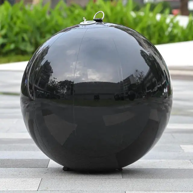 Main image of Yescom 20" Inflatable Mirror Ball Giant Reusable Large Disco Balloon Decoration for Party Wedding Event Stage Decor Black