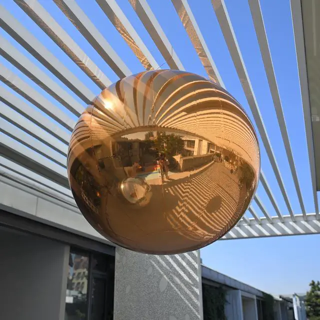 Main image of Yescom 32" Inflatable Mirror Ball Giant Reusable Large Disco Balloon Decoration for Party Wedding Event Stage Decor Gold