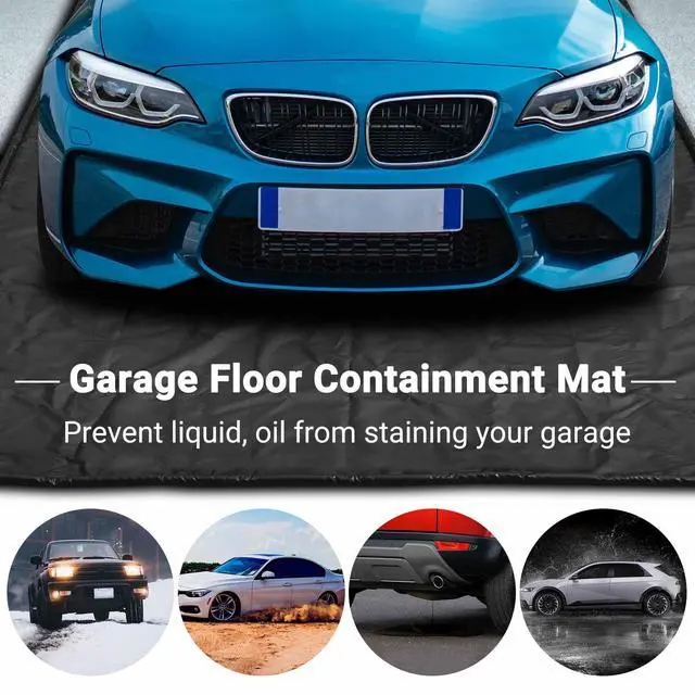 Alt view image 2 of 7 - Yescom Containment Mat Garage Floor Mat for SUV Snow Mud Rain Compact Size 7'9"x16'