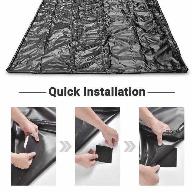 Alt view image 4 of 7 - Yescom Containment Mat Garage Floor Mat for SUV Snow Mud Rain Compact Size 7'9"x16'