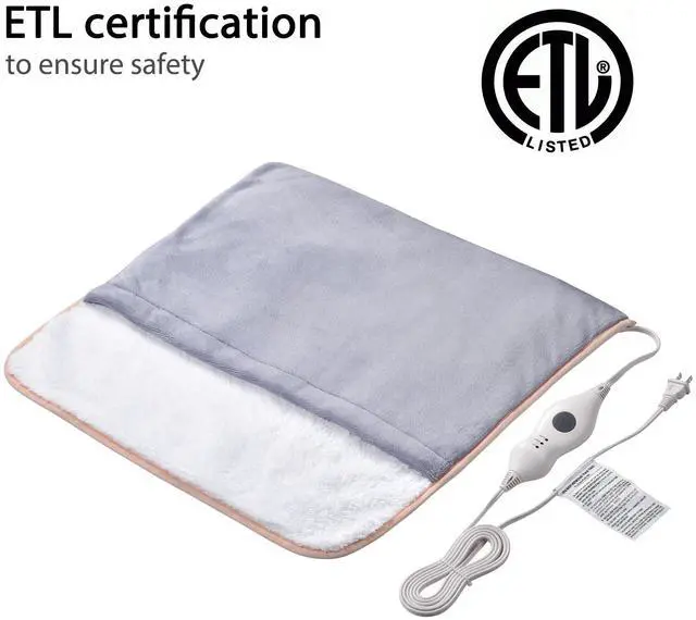 Alt view image 5 of 7 - 2 Packs Electric Heated Foot Warmer Unisex Winter Foot Heating Pad Auto Shut Off