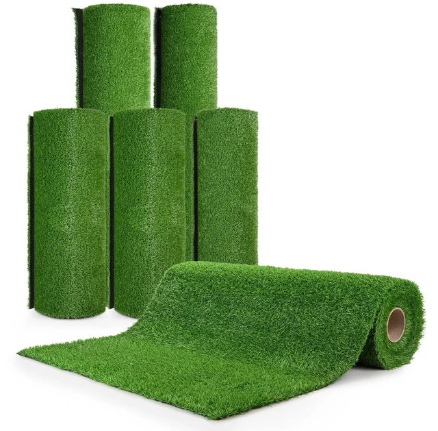 Alt view image 2 of 7 - Yescom 10x70 Ft Artificial Grass Turf 0.8" Fake Grass Rug Synthetic Lawn Indoor Batting Tunnels Outdoor Home Decor