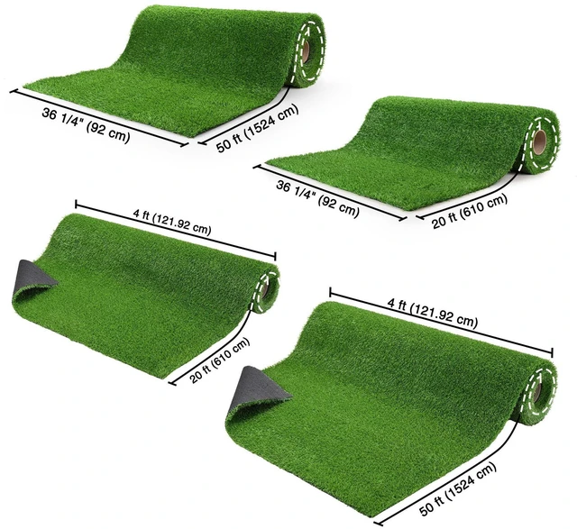 Alt view image 3 of 7 - Yescom 10x70 Ft Artificial Grass Turf 0.8" Fake Grass Rug Synthetic Lawn Indoor Batting Tunnels Outdoor Home Decor