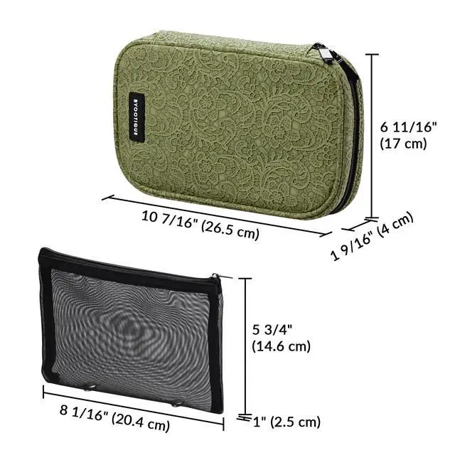 Alt view image 3 of 7 - Byootique 4in1 Rolling Makeup Case with 2 Makeup Brush Bag, Cosmetic Train Case on Wheels for Makeup Artist Travel Hairstylist