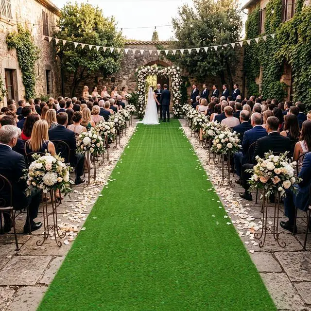 Main image of Yescom 5-FT x 65-FT Budget-Friendly Event Turf Pre-cut Roll Wedding Reception Dinner Area Artificial Grass-0.4"H