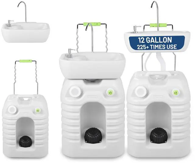 Main image of Yescom 45L Portable Sink Hand Wash Station with Pump 12 Gallon Washing Outdoor Travel Camping Booth