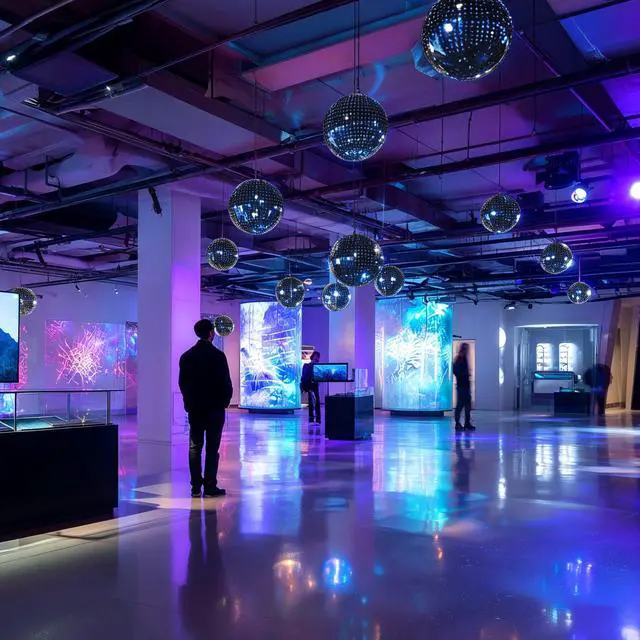 Alt view image 4 of 7 - Yescom 8PCS Sapphire Blue Disco Ball Set 7"/12"/16"/20"/24" Parties Weddings Clubs