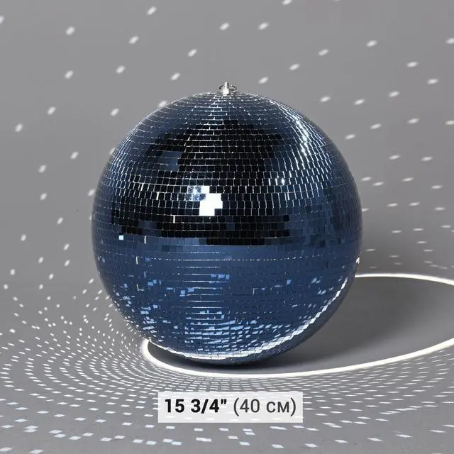 Alt view image 7 of 7 - Yescom 16" Disco Ball Large Mirror Ball Glass Tiles for Wedding DJ Stage Event Blue