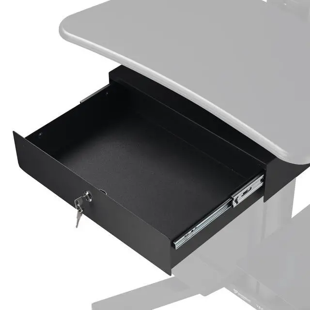 Alt view image 7 of 7 - Yescom Locking Drawer 15kg Capacity Secure Storage for IT Data Center Black