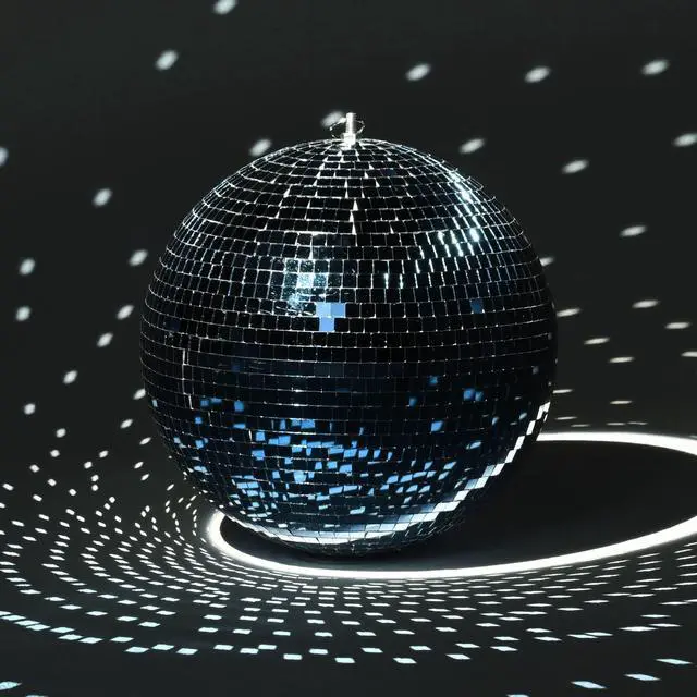 Alt view image 3 of 7 - Yescom 12" Blue Disco Ball w/ RGB Spotlight & Rotating Motor Party Light Kit