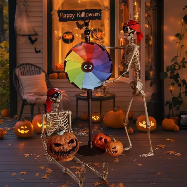 Alt view image 5 of 7 - Yescom 2PCS Pirate Life Size Skeleton Poseable Full Size Halloween Party Decoration Haunted House 2026