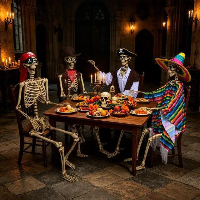 Alt view image 2 of 7 - Yescom 4 Pack Life Size Skeleton Decorations Fully Posable Halloween Yard Décor