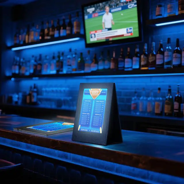 Alt view image 3 of 7 - WeChef Set of 2 LED Backlit Menu Holder Cover Table Tent Fits A5 Size & 8"x11"