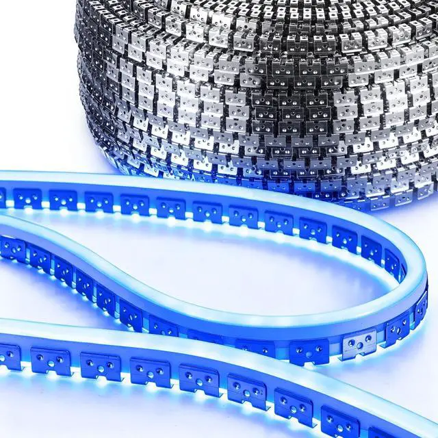 Main image of Yescom 328-ft 8 x 10mm Commercial RGB Rope Light Stainless Steel Channel Mounting Track, Flexible Silver Metal Customizable Neon Channel