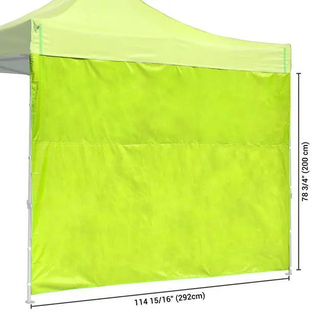 Alt view image 5 of 7 - InstaHibit 10-Pc 10x6.5 ft Canopy Sidewalls Bundle 420D Heavy-Duty UV50+ Protection Enclosure Kit for Commercial Booths