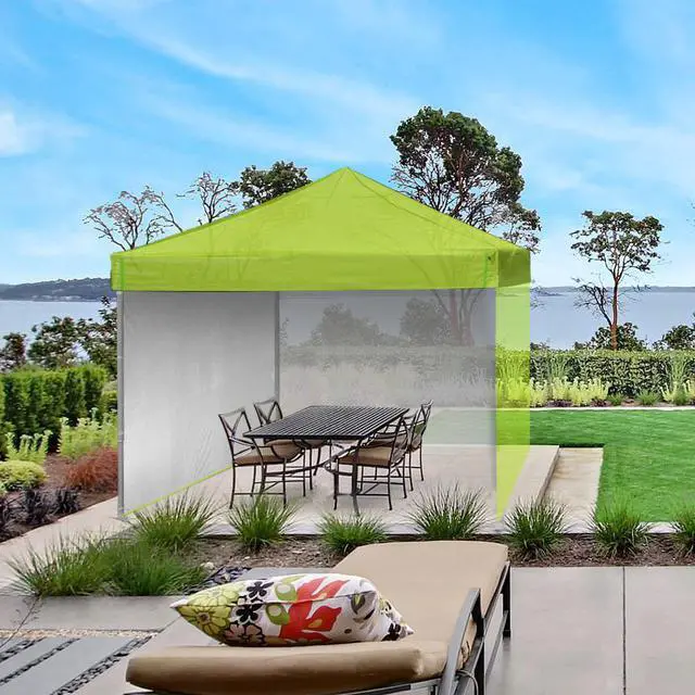 Alt view image 7 of 7 - InstaHibit 10-Pc 10x6.5 ft Canopy Sidewalls Bundle 420D Heavy-Duty UV50+ Protection Enclosure Kit for Commercial Booths