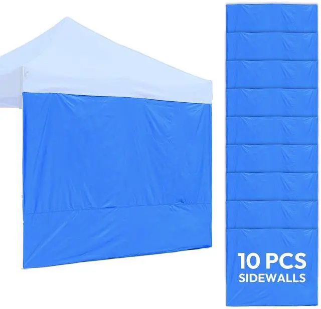 Main image of InstaHibit 10-Pc 10x7 ft Canopy Sidewalls Bundle 550D UV50+ &CPAI-84 Flame Retardant Enclosure Kit for Commercial Booths
