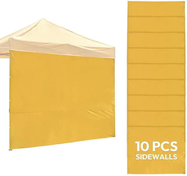 Main image of InstaHibit 10-Pc 10x7 ft Canopy Sidewalls Bundle 1080D UV30+ Protection Enclosure Kit for Commercial Vendor Booths