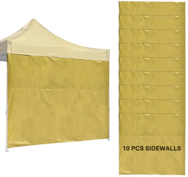 Main image of InstaHibit 10-Pc 10x6.5 ft Universal Canopy Sidewalls Bulk Bundle 420D&UV50+ Enclosure Kit for Commercial Vendor Booths