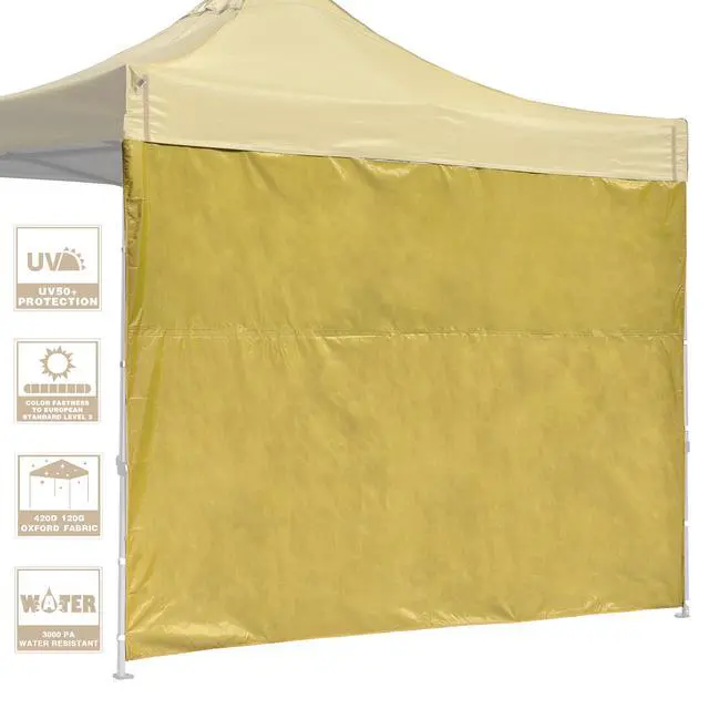 Alt view image 3 of 7 - InstaHibit 10-Pc 10x6.5 ft Universal Canopy Sidewalls Bulk Bundle 420D&UV50+ Enclosure Kit for Commercial Vendor Booths
