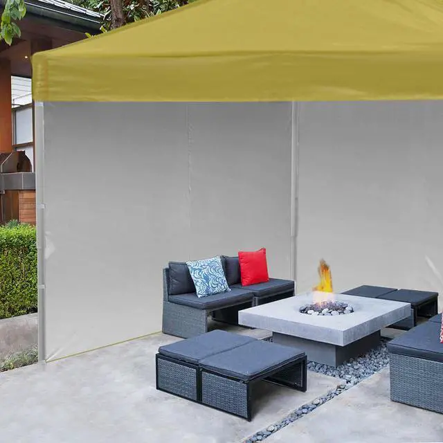 Alt view image 7 of 7 - InstaHibit 10-Pc 10x6.5 ft Universal Canopy Sidewalls Bulk Bundle 420D&UV50+ Enclosure Kit for Commercial Vendor Booths