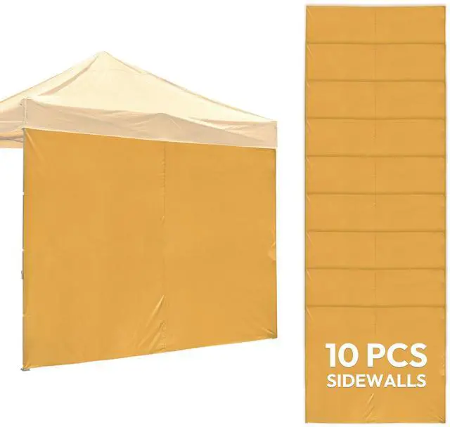 Main image of InstaHibit 10-Pc 10x6.6 ft Canopy Sidewalls Bundle 1080D & UV30+ Protection Enclosure Kit for Commercial Vendor Booths