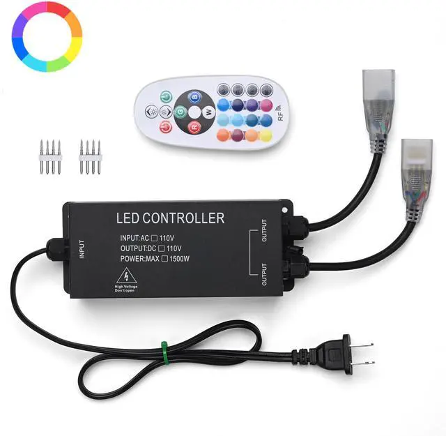 Main image of Yescom 1-to-2 Receiver Remote Control for 4-Pin BiLume RGBW Neon Rope Light