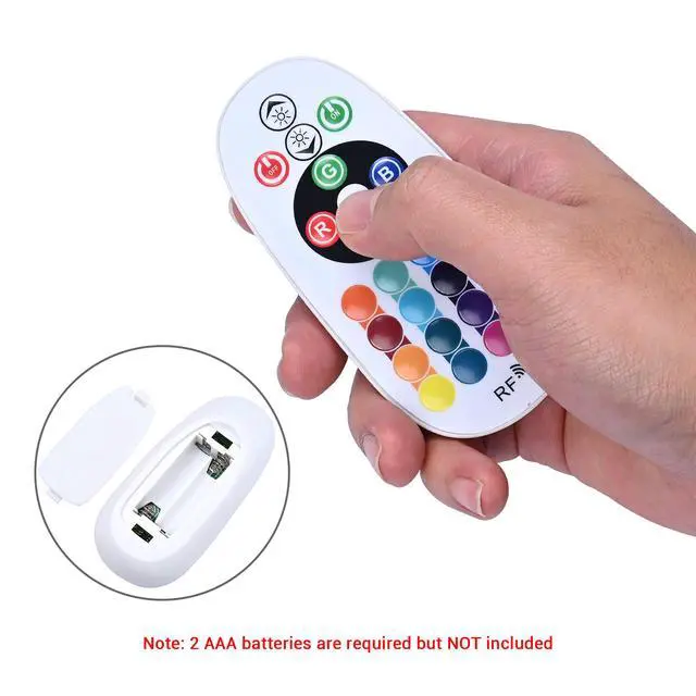 Alt view image 5 of 7 - Yescom 1-to-2 Receiver Remote Control for 4-Pin BiLume RGBW Neon Rope Light