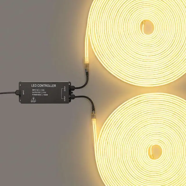 Alt view image 3 of 7 - Yescom 1-to-2 Receiver Remote Control for 2-Pin BiLume 2700K Neon Rope Light