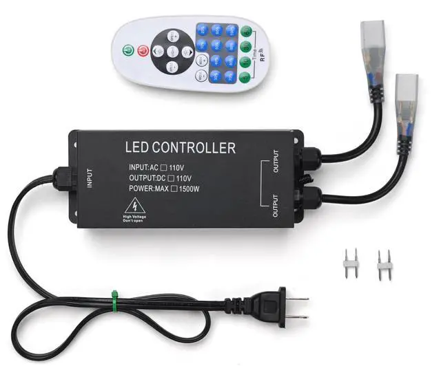 Main image of Yescom 1-to-2 Receiver Remote Control for 2-Pin BiLume 2700K Neon Rope Light