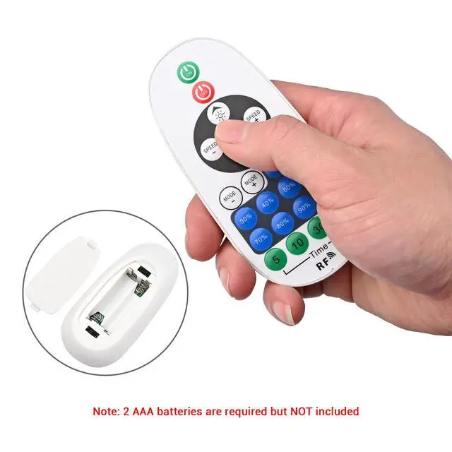 Alt view image 5 of 7 - Yescom 1-to-2 Receiver Remote Control for 2-Pin BiLume 2700K Neon Rope Light